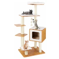 fast domestic delivery pet cat tree house condo multi level cat toys scratching post for cats wood climbing tree cat tree towers