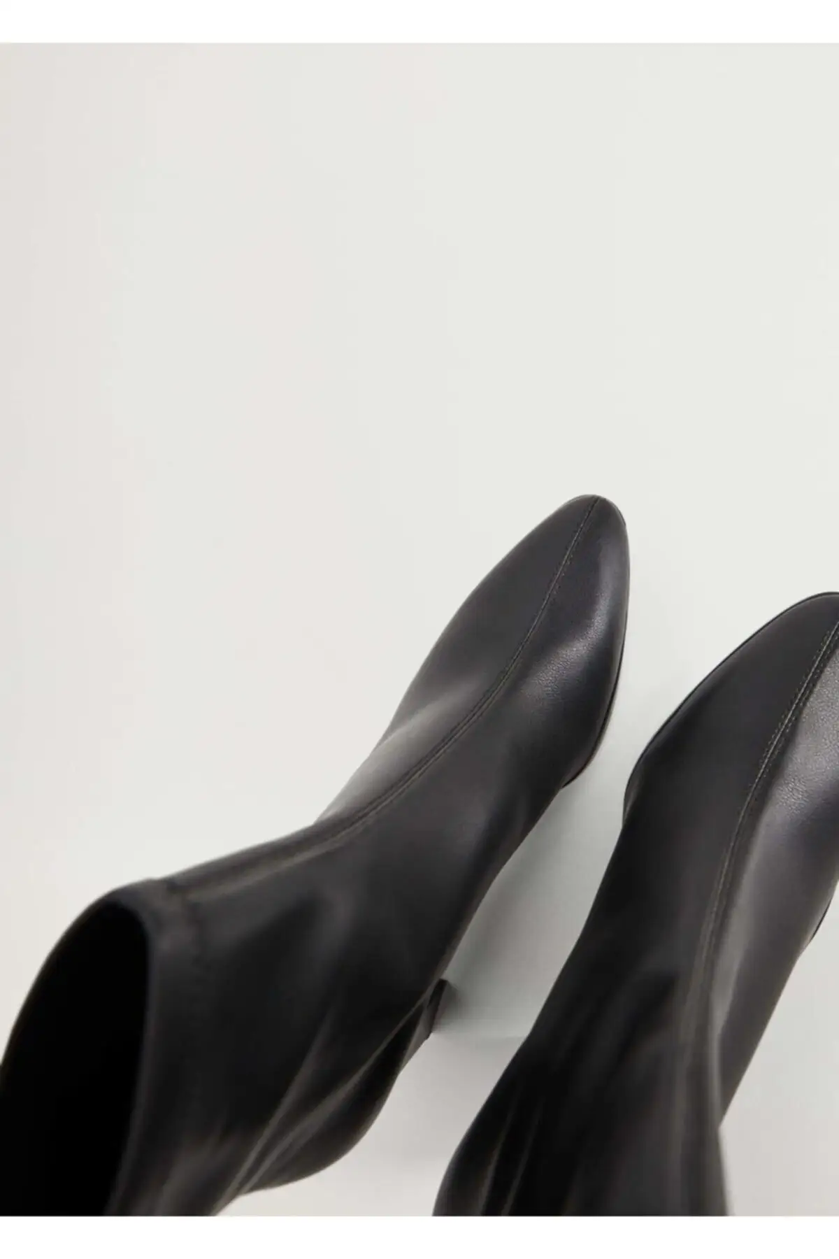 

Women Boots Black Elastic Half-Heeled New Designer Comfortable Ladies Boots Luxury Stylish Female Boots Platform