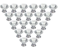 20pcs beauty crystal glass door drawer cabinet wardrobe pull handle knobs us