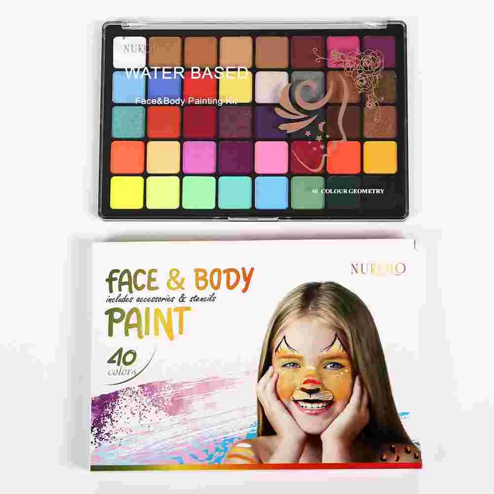 

Makeup Water Activated Eyeliner Face Painting Kit Kids Palette Based Body Adults Intimate Facepaint Clown