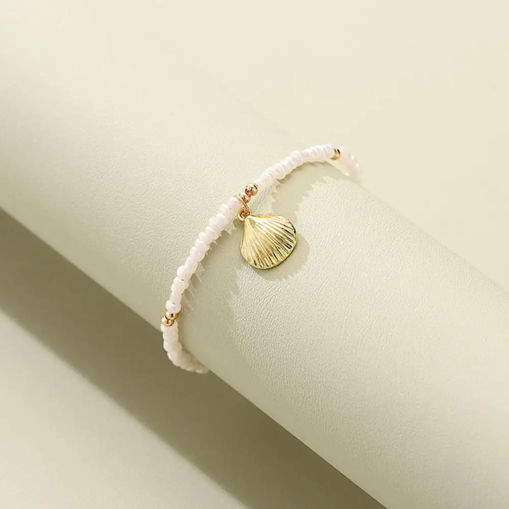 

Beach Anklet Extended Chain Lightweight Faux Pearl Summer Beach Barefoot Bracelet Foot Jewelry Lady Anklet Women Anklet