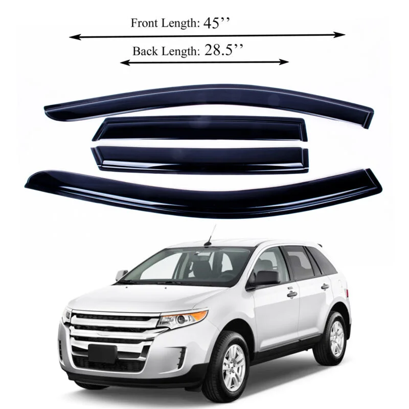 

Fits for 2007-2014 Ford Edge, 2007-2015 Lincoln MKX Window Deflector Dark Smoke