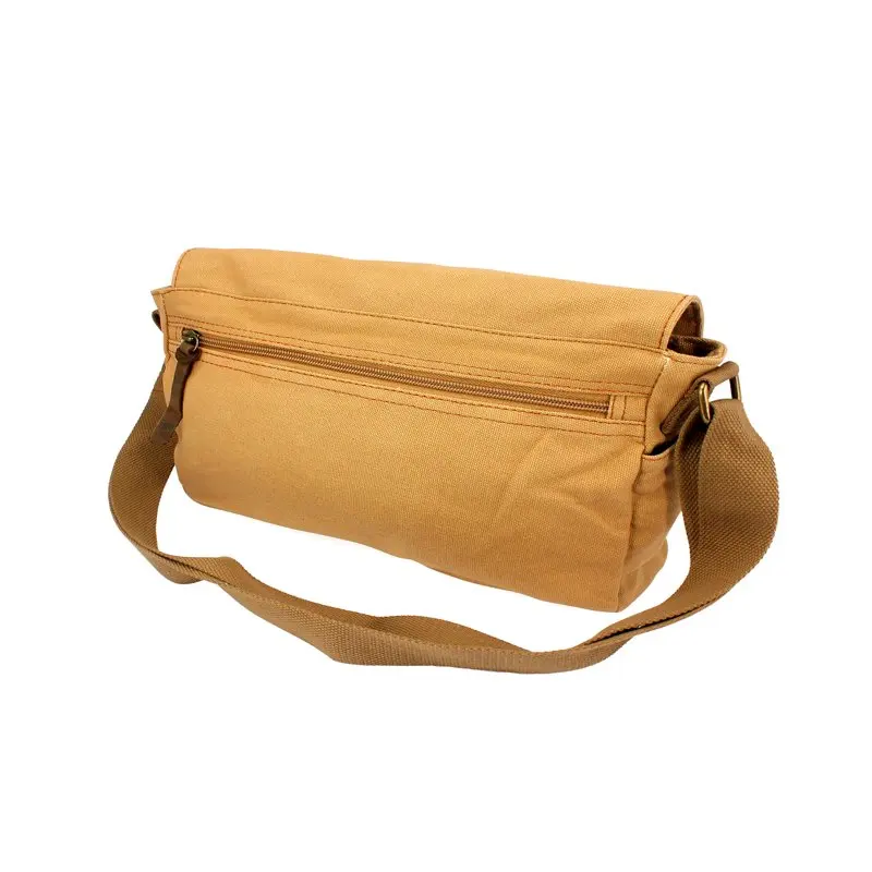 Men's Vintage Canvas  Satchel School Military Shoulder Messenger Crossbody Hiking Bag