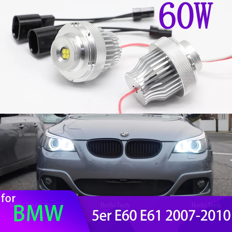 

Canbus Error Free LED Angel Eyes Marker Light Bulbs for BMW 5 Series E60 E61 LCI Halogen Headlight 545i 535i 530i 520i 2007-2010