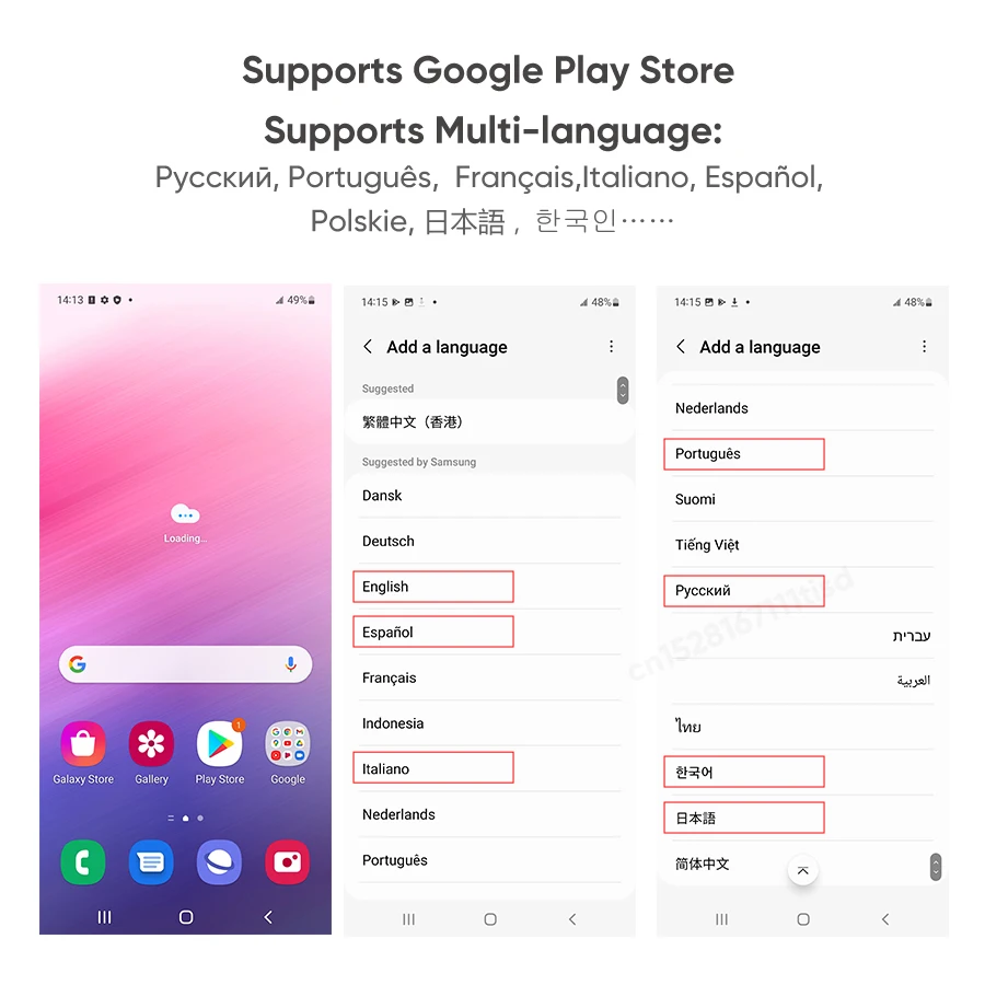Najtaniej Samsung Galaxy A13 A135F-DS Android 12 5G Smartphone Exynos 850 Octa-core 5000mAh Bateria 15W Szybkie ładowanie Telefon Komórkowy Telefon Komórkowy