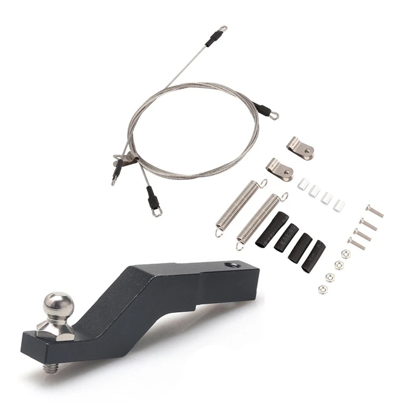 Модифицированная деталь для радиоуправляемого автомобиля, стальной трос для 1/10 Rc Crawler Traxxas Trx-4 Trx4 Axial Scx10 D90 D110 и металлический прицеп для радиоуправляемого автомобиля