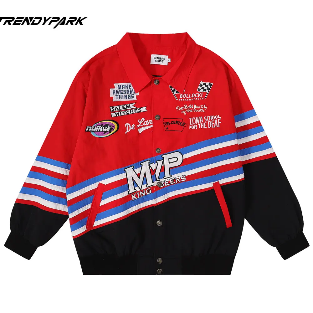 

Jackets for Men Retro Patchwork Bomber Jacket Embroidery Patches Varsity Jacket Autumn Harajuku Casual Streetwear Jackets Man