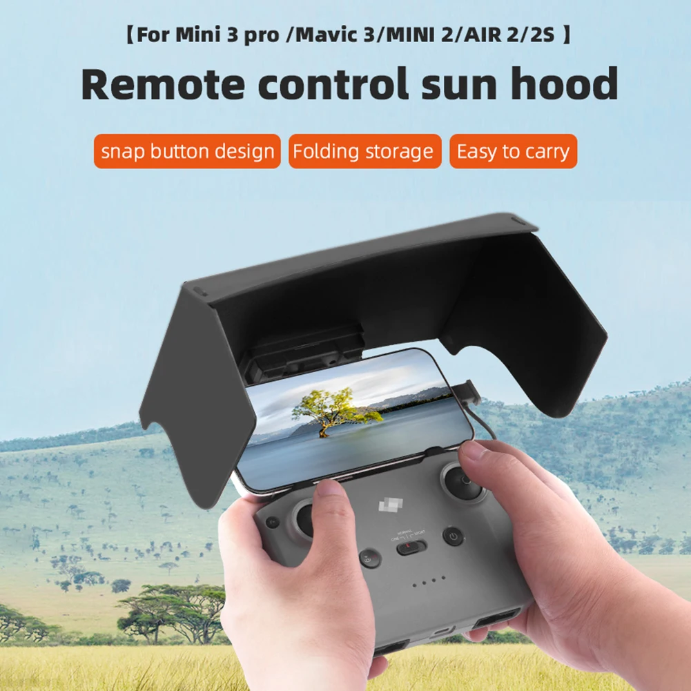 

For DJI Mavic 3/Mini 2/Air 2/Air 2S/Mini 3 Pro RC-N1 Sunhood Remote Control Cover Sun Shade Phone Monitor Drone Accessories
