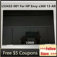 l53432 001 m133nvf3 r2 b133han05 7 for hp envy x360 13ar series 13 ar0079au lcd display touch screen assembly fhd 19201080