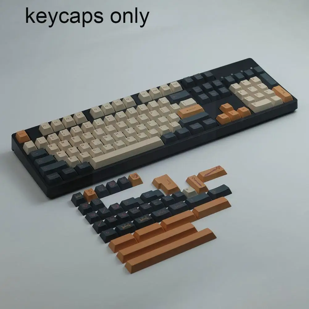 

Personality Retro Keycaps For GMK Ishtar PBT Dye Sublimation Key Caps Height For GH60 GK61 GK64 Mechanical Keyboard P1L8