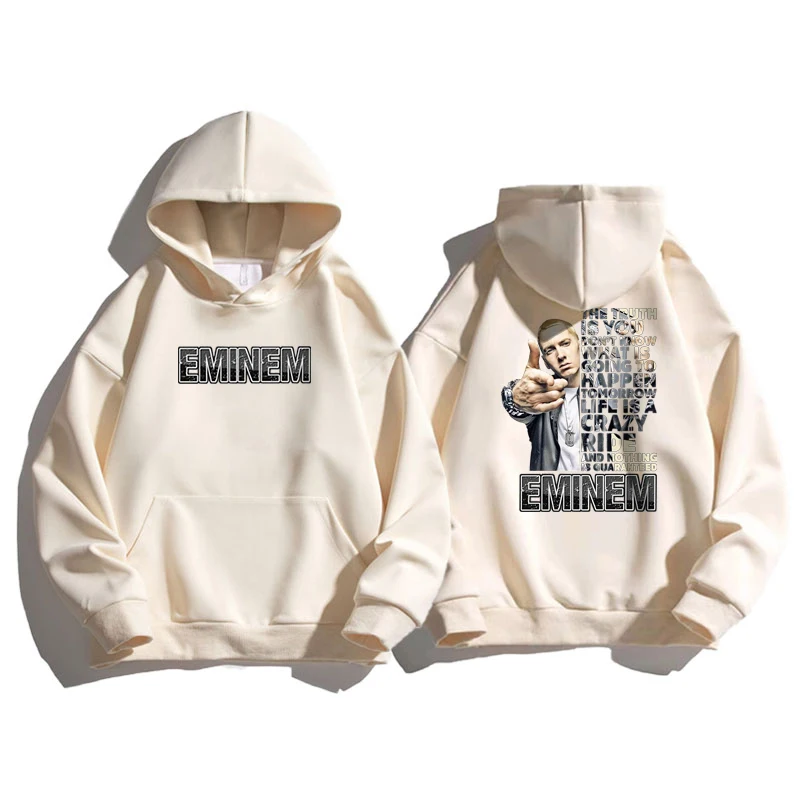 

Eminem Hoodies Pullover Sweatshirts Boy Coats Sweats Rapper Hip Hop Clothes Autumn Winter Men Women Fashion Hoody y2k Streetwear