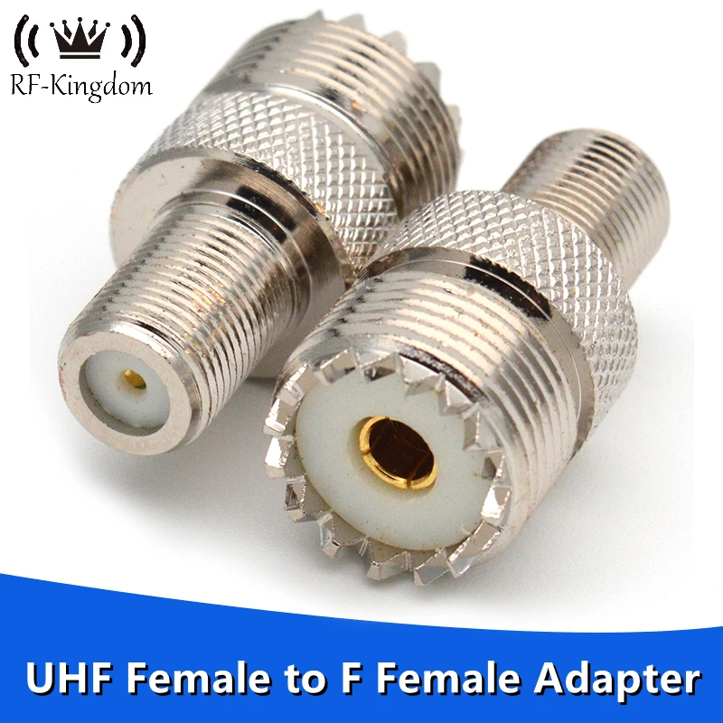 UHF гнездо к F разъем адаптера UHFK FK TV Латунный прямой радиочастотный разъем Коаксиальные адаптеры
