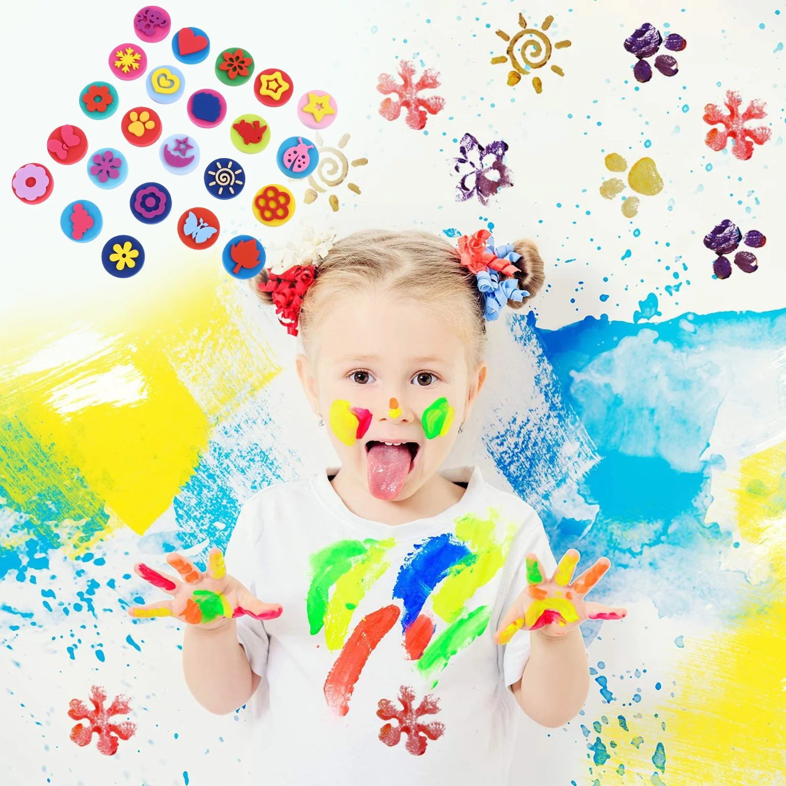 23 шт. детские мини-губки в форме сердца