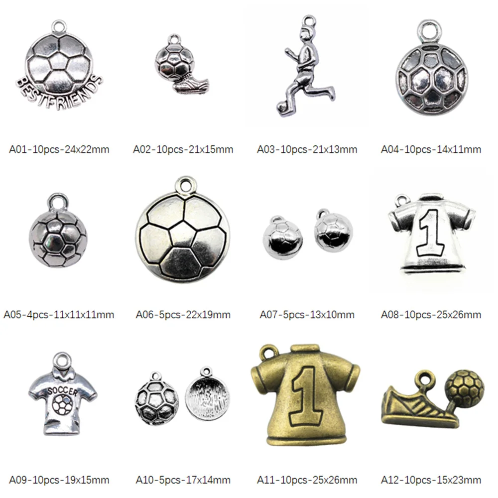 

Football Charms For Jewelry Making Accessori Decor Diy