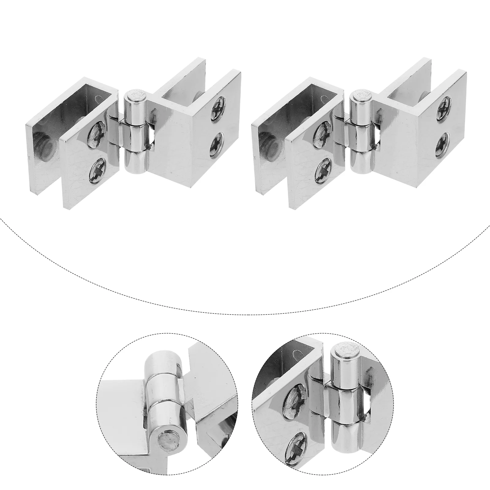 

Door Cabinet Hinges Hinge Clamps Stainless Shower Non Steel Clamp Doors Replacement Porous Part Duty Cupboard Degreeheavy