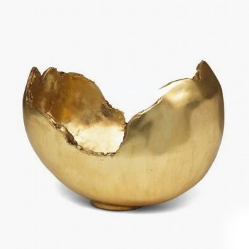 

golden decorative bowl