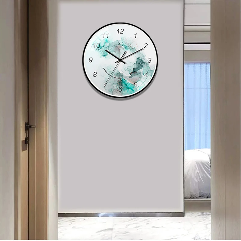 

New Wall Clock Large Size Luxury Silent Movement Clocks Metal Rounds Precise Sweep Wall Clocks Modern Design For Home Decoration