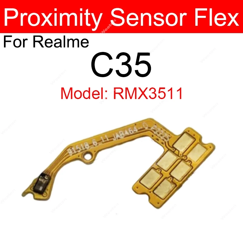 Фото Для Realme X2 Pro X3 Super Zoom X50 X50M C30 C30s C33 C35 C65 Гибкий кабель приближения с датчиком окружающего освещения Гибкий ленточный разъем №4