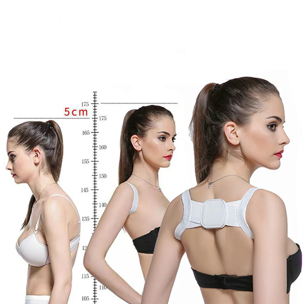 Исправляющий постуральный корректор с регулировкой, поддерживающий плечи и спину, массажный инструмент.
