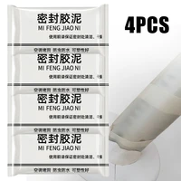 4pcs wall hole sealing cement clay sealant cover cracks waterproof repair air conditioning hole sewer sealing mending plasticine