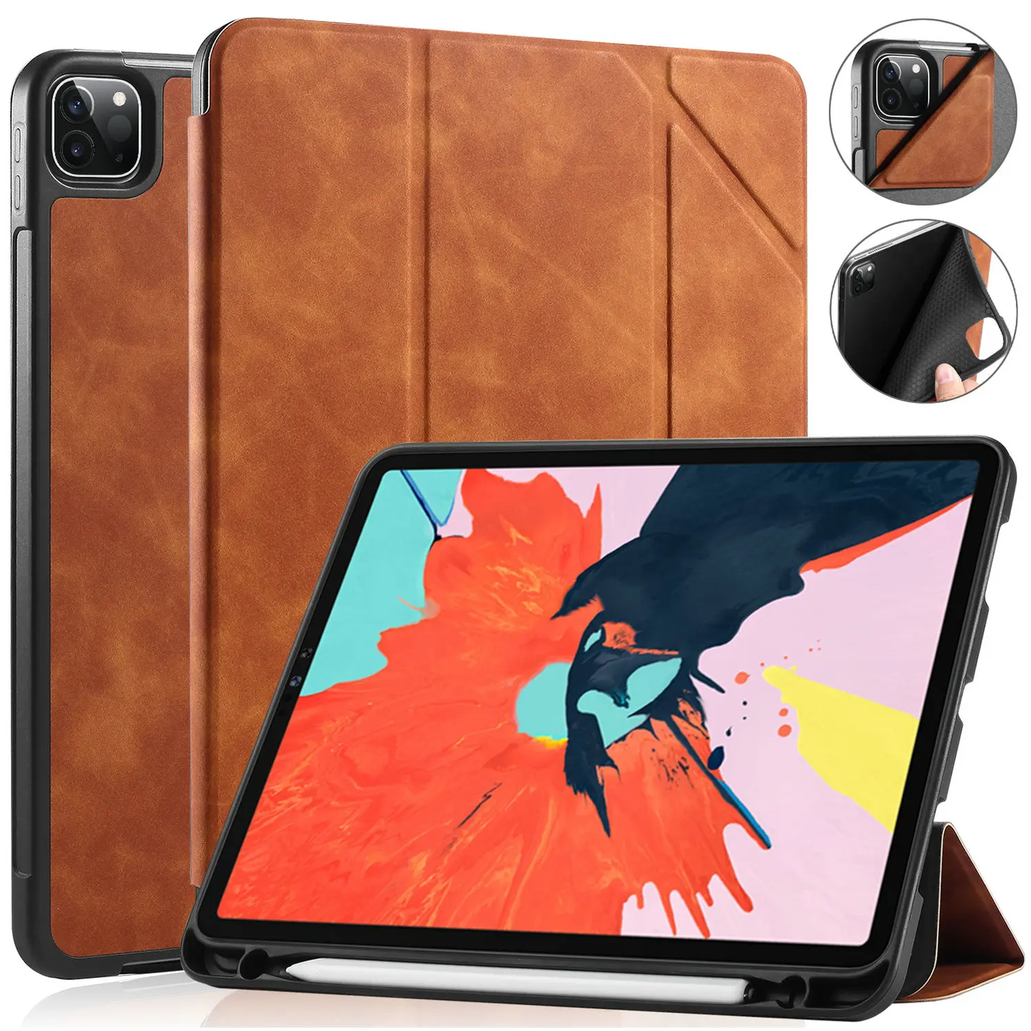 Case for iPad Air 5th Generation (2022) / iPad Air 4th (2020) 10.9 Inch 10.5 10.2 11 Auto Sleep/Wake Protective PU Leather Cover