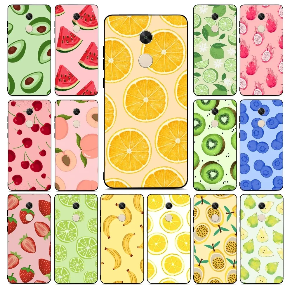 Чехол для телефона Fruit Lemon Cherry Redmi Note 4 X 5 A 6 7 8 T 9 9S 10 11 11S 11Epro Poco M3 Pro