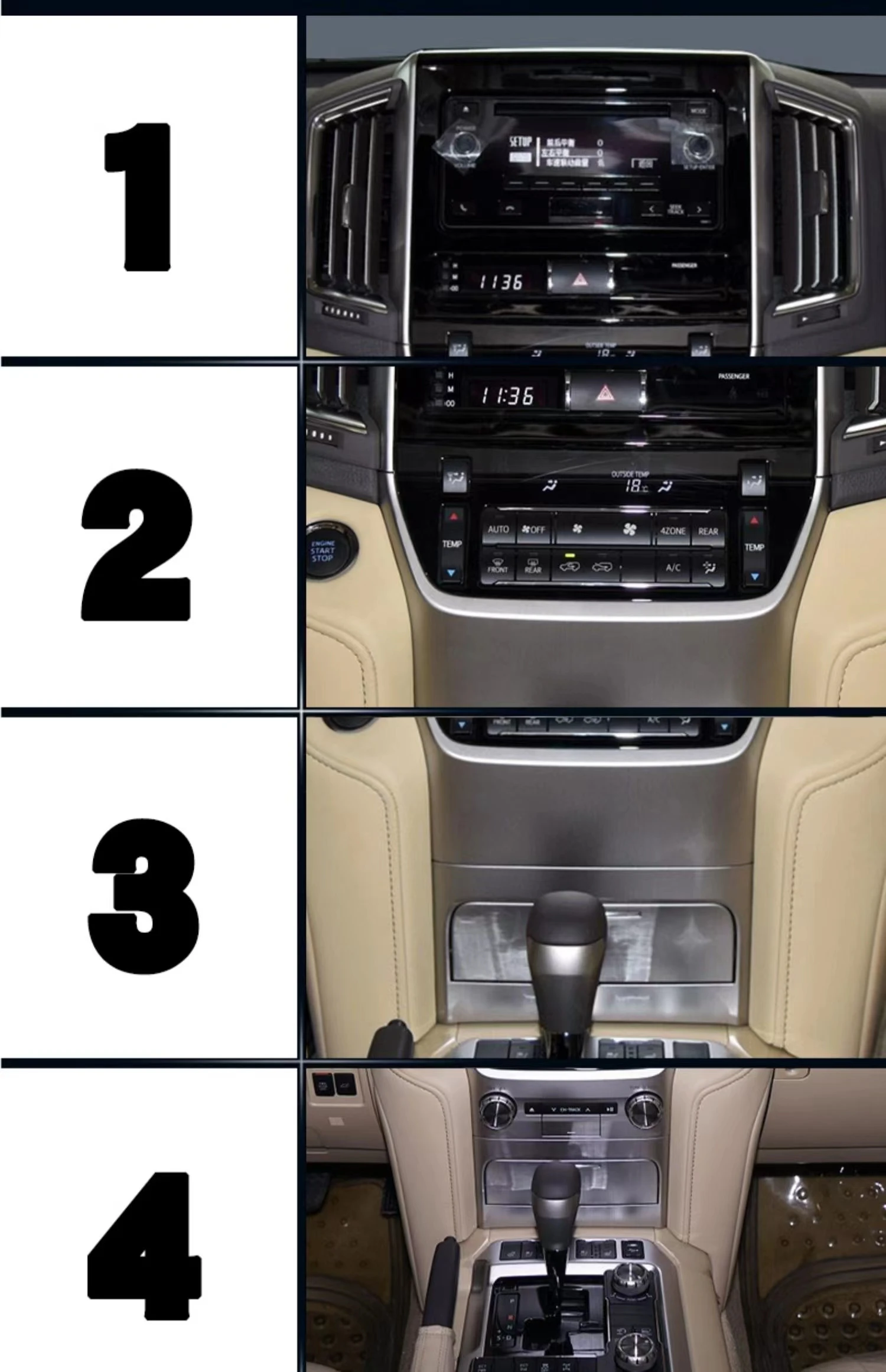 Защитная пленка из ТПУ для Toyota Land Cruiser 2016-2019 2020 2021 2022 автомобильный