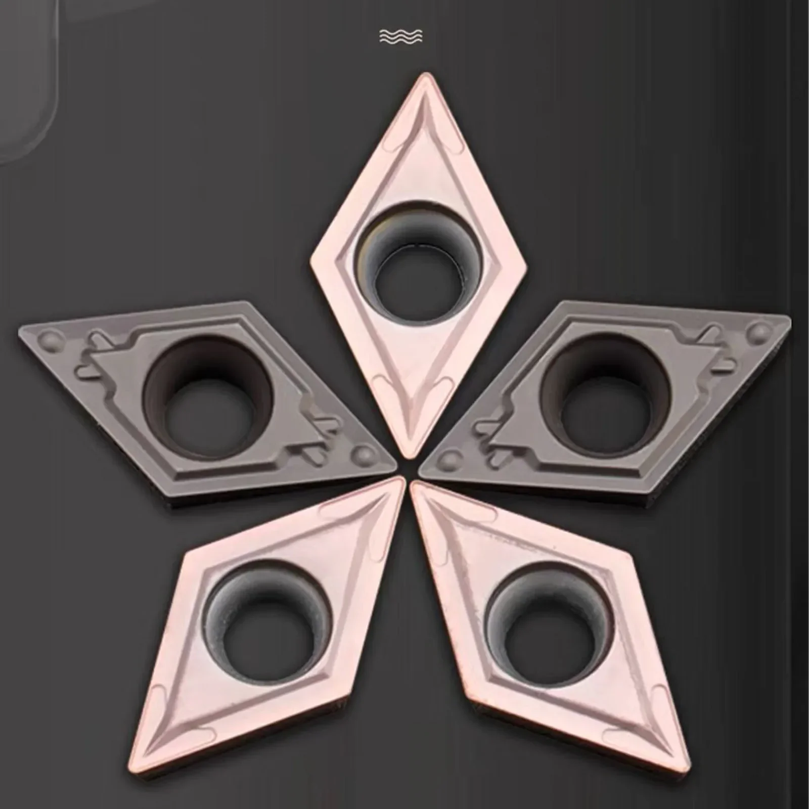 10 шт. твердосплавные вставки DCMT инструмент токарное лезвие ромбический внешний