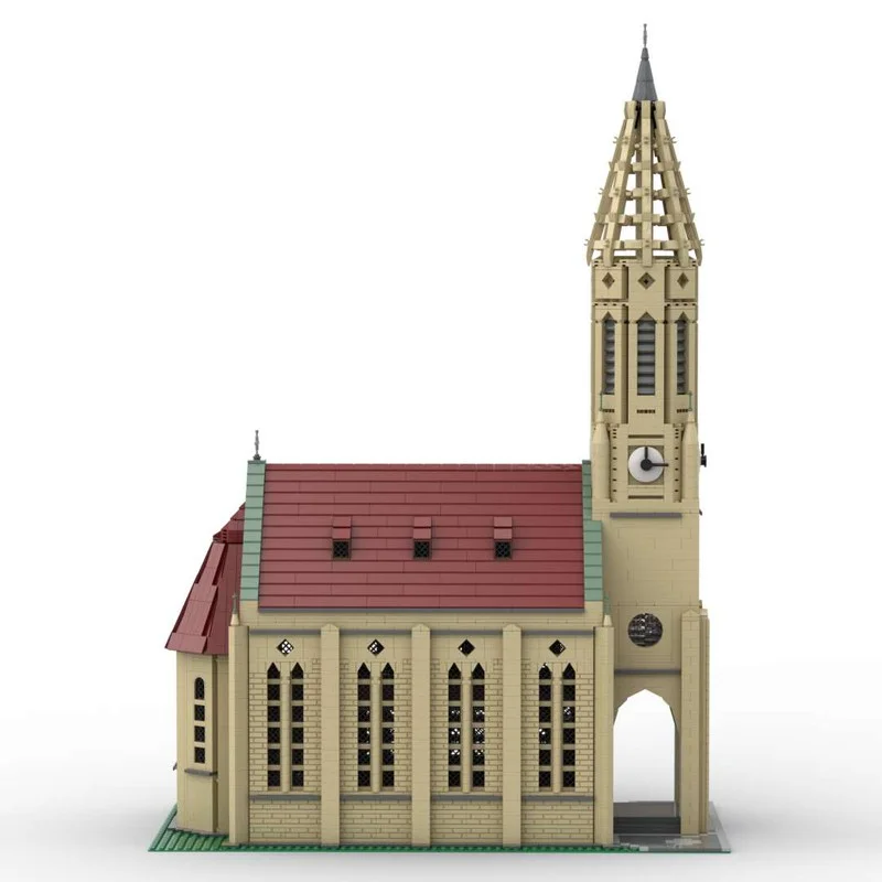 НОВЫЙ 6262 шт. модульный берег Kirche Stuttgart City Construction DIY образование творческая идея