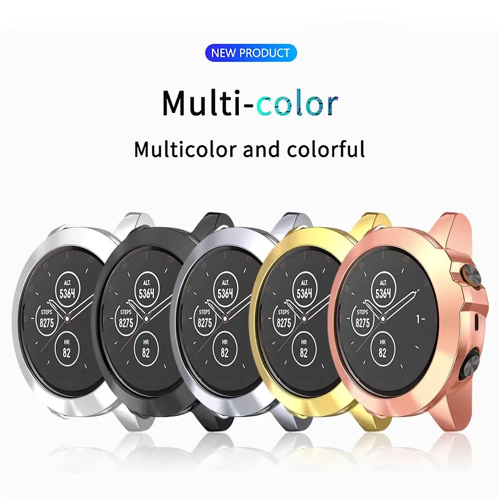 

Универсальный мягкий защитный чехол из ТПУ, рамка для часов Garmin Fenix 5X, аксессуары для часов, не вызывает раздражения кожи