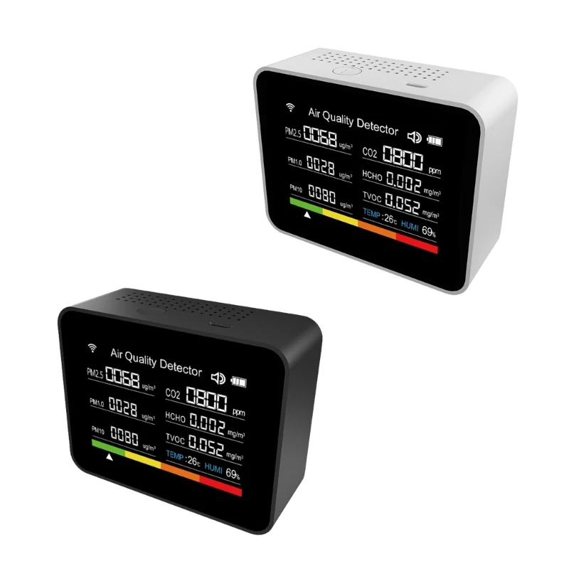 

13 in 1 Digital Room Thermometer with Humidity Gauges Keep Comfortable and Healthy with Temperature Monitors TVOC HCHO