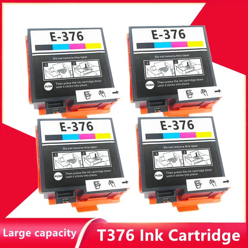 

Совместимый чернильный картридж T3760 T376 376 3760 для принтера Epson PictureMate PM-525 PM525, 4 шт.