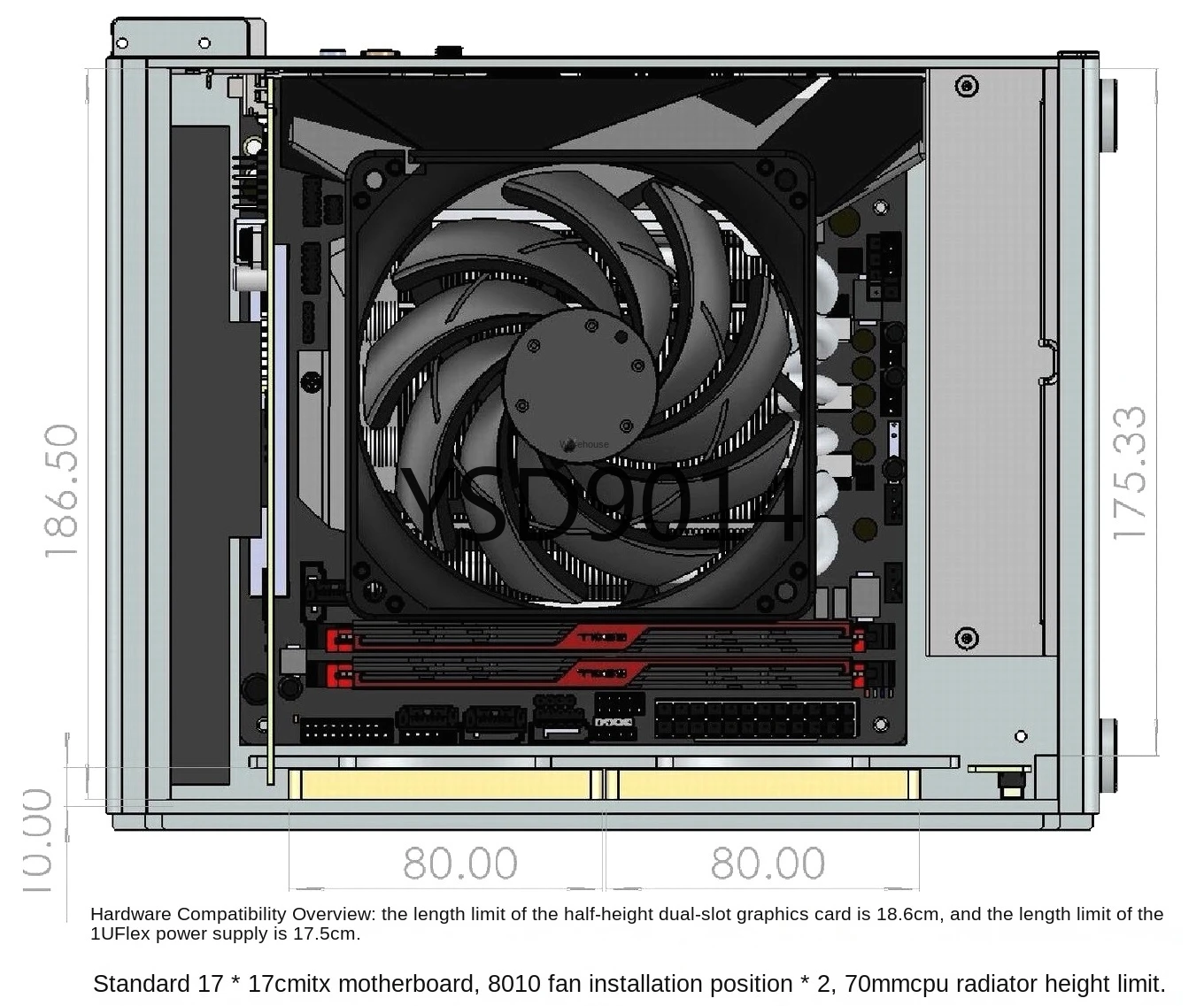 [Флейта] флейта/итx полувысота компьютер флейта версия V2/4.6L полностью алюминиевая