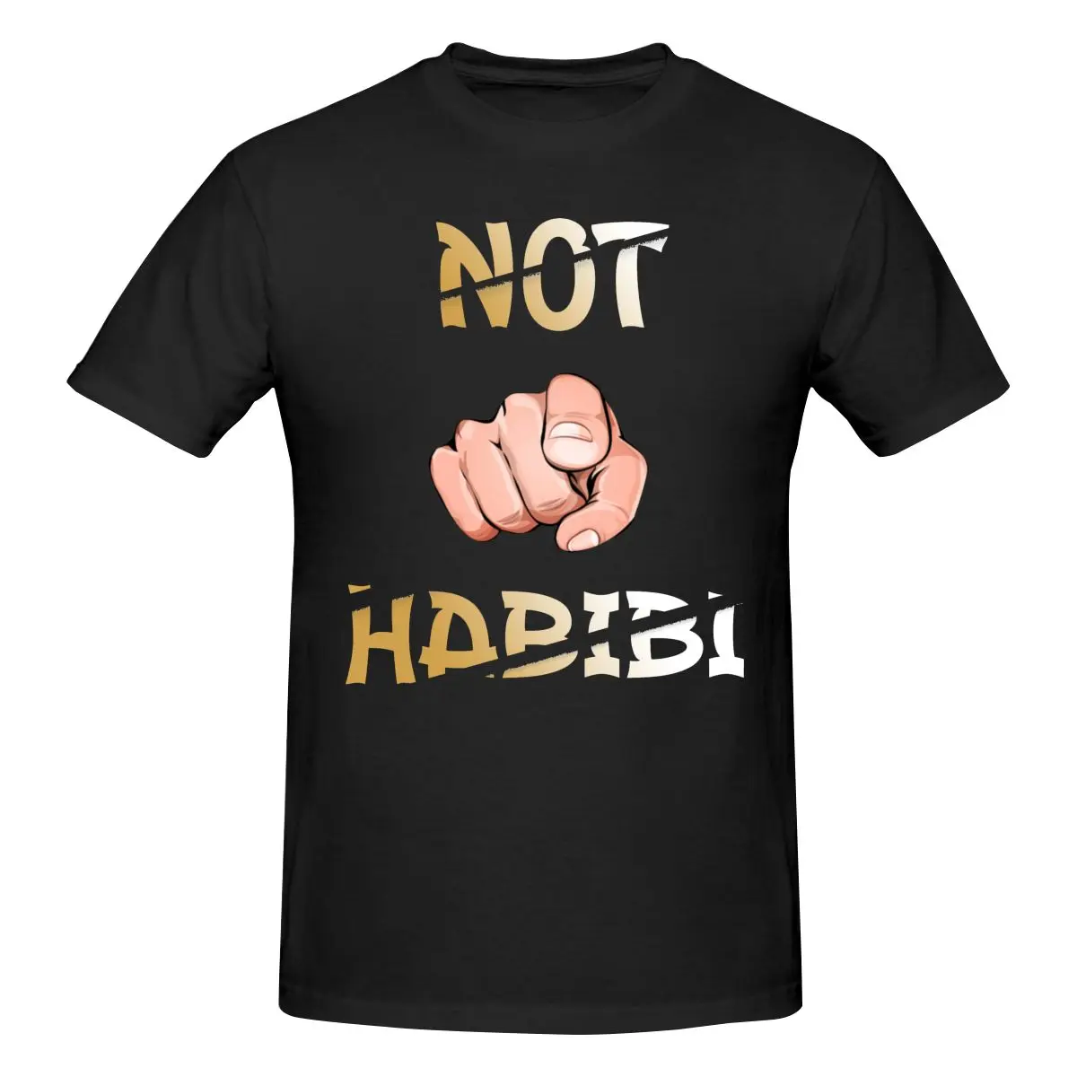 

Not Your Habibi Funny Design T Shirt O-neck Cotton Custom Short Sleeve Men Tshirt