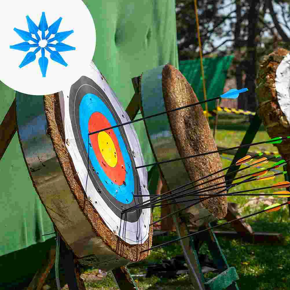 

15 Pcs Replacement Tail Bow Arrows DIY Shooting Bow Turkey Plastic Insert Archery Accessory Shooting Target Arrows For