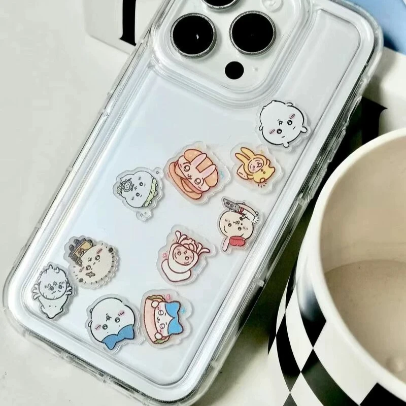 Фото Чехол для телефона Chiikawa Hachiware Usagi Kawaii Anime Cartoon Shake Music Apple Huawei, полностью прозрачный, противоударный, с защитой от падений №4