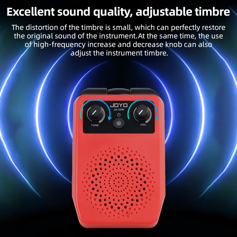 

JOYO JA-05W Electric Guitar Amplifier Plug and Play BT Wireless 5W Type-C Rechargeable Mini Sound Box for Guitar