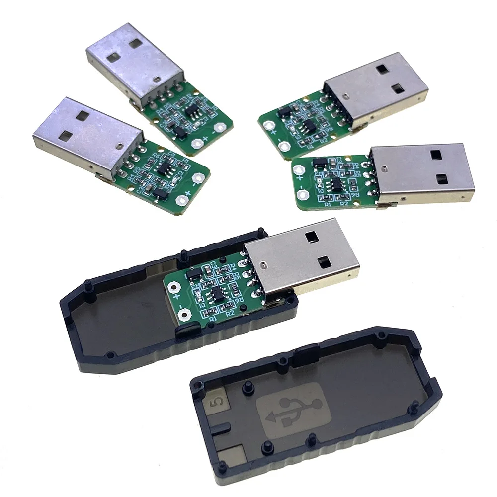 Фото 1 шт. QC до 5 В, 9 В, 12 В, 20 В, модуль питания USB 2,0 QC2.0/3.0, триггерная плата, индукционный кабель, штекерный разъем с корпусом №5