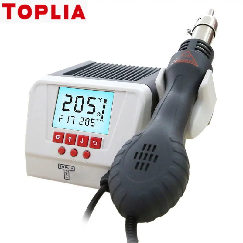 

TOPLIA Multi-function Digital Display Desoldering Station 600W Constant Temperature Electric Iron Ceramic Heating Core EH311