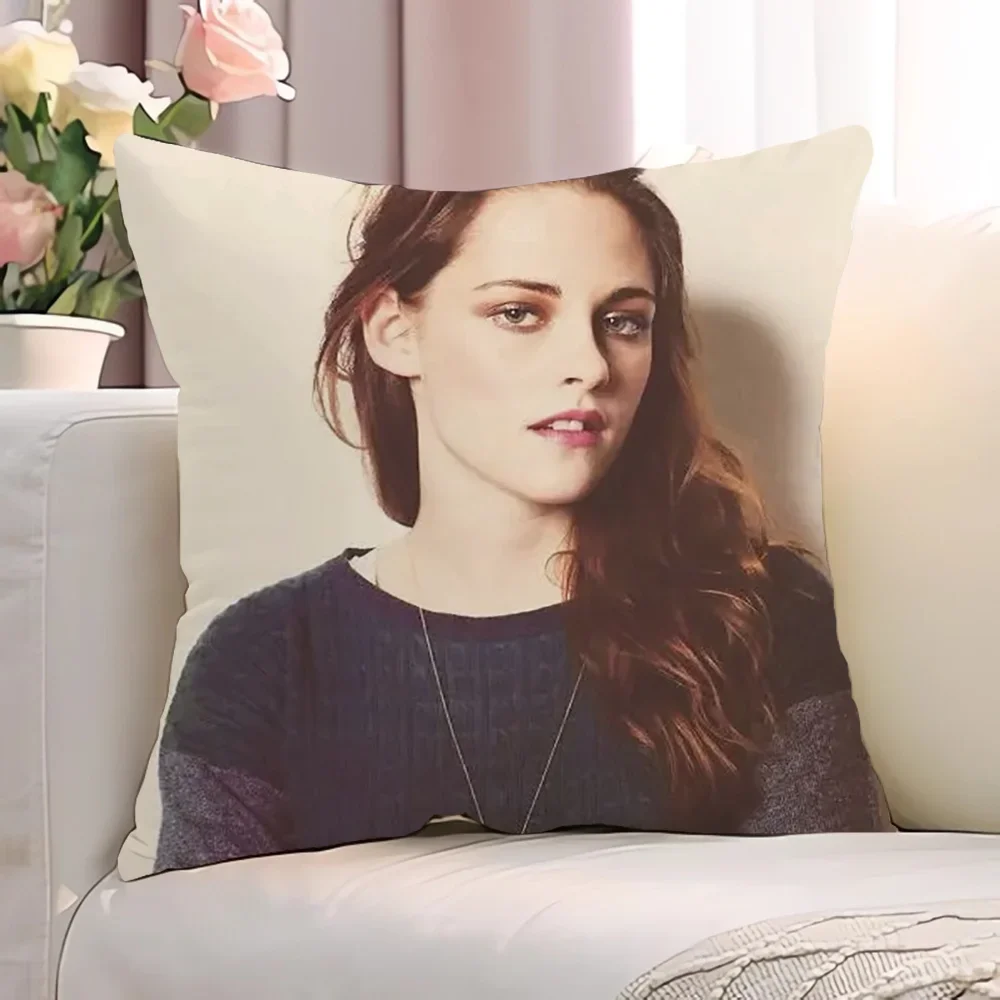 K-Kristen StewartS Квадратная Наволочка 45x45 См Короткая Плюшевая Декоративная Из