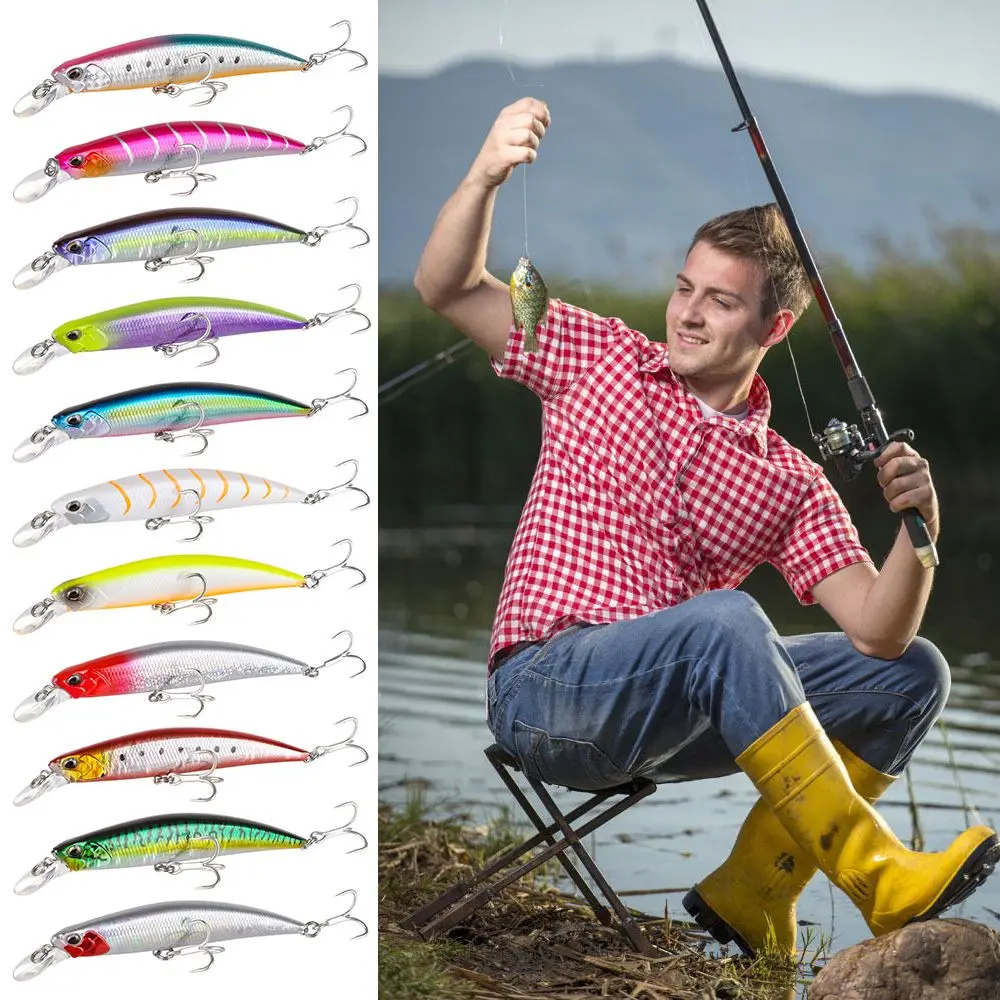 

Multicolor Sea fishing Tackle Useful Long Casting Lure Sinking Minnow Baits Minnow Lures Fish Hooks