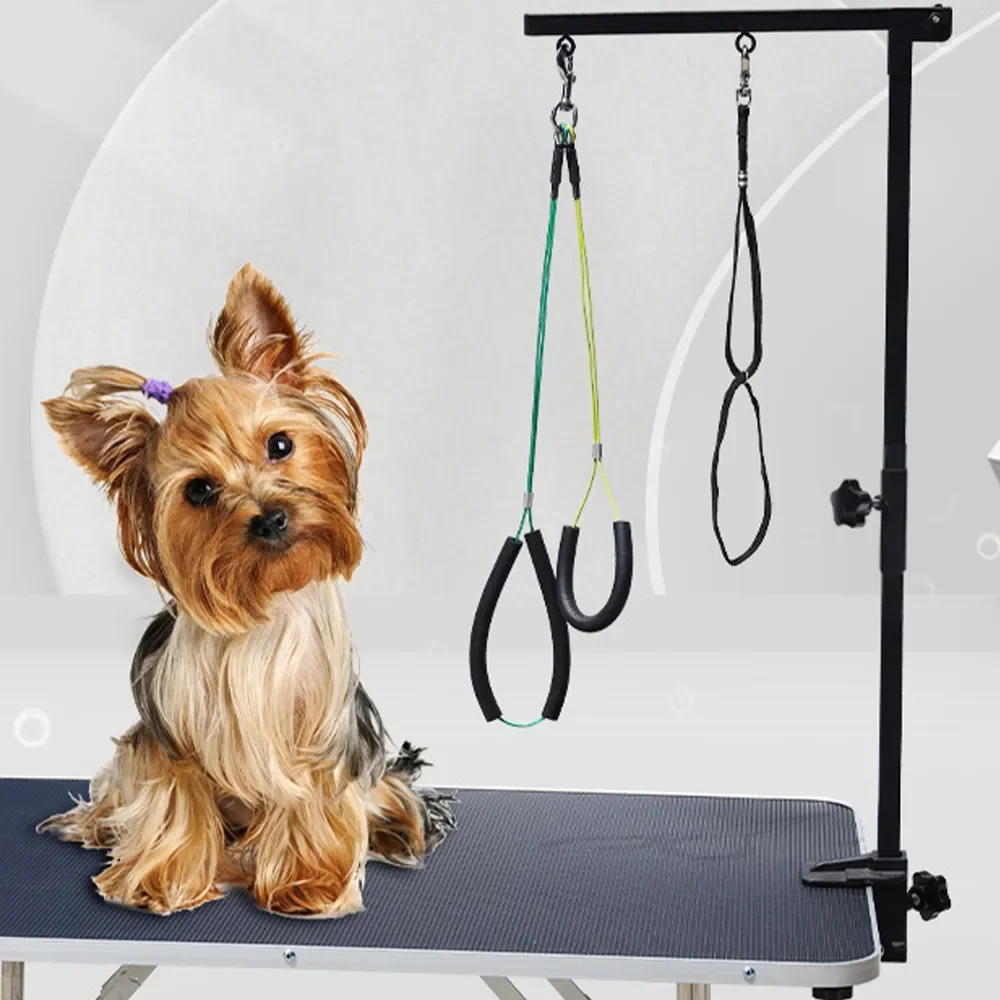 

Аксессуары для собак, Складная Настольная подставка для груминга домашних животных, принадлежности для ухода за животными, удобная Регулируемая подставка для красоты из нержавеющей стали