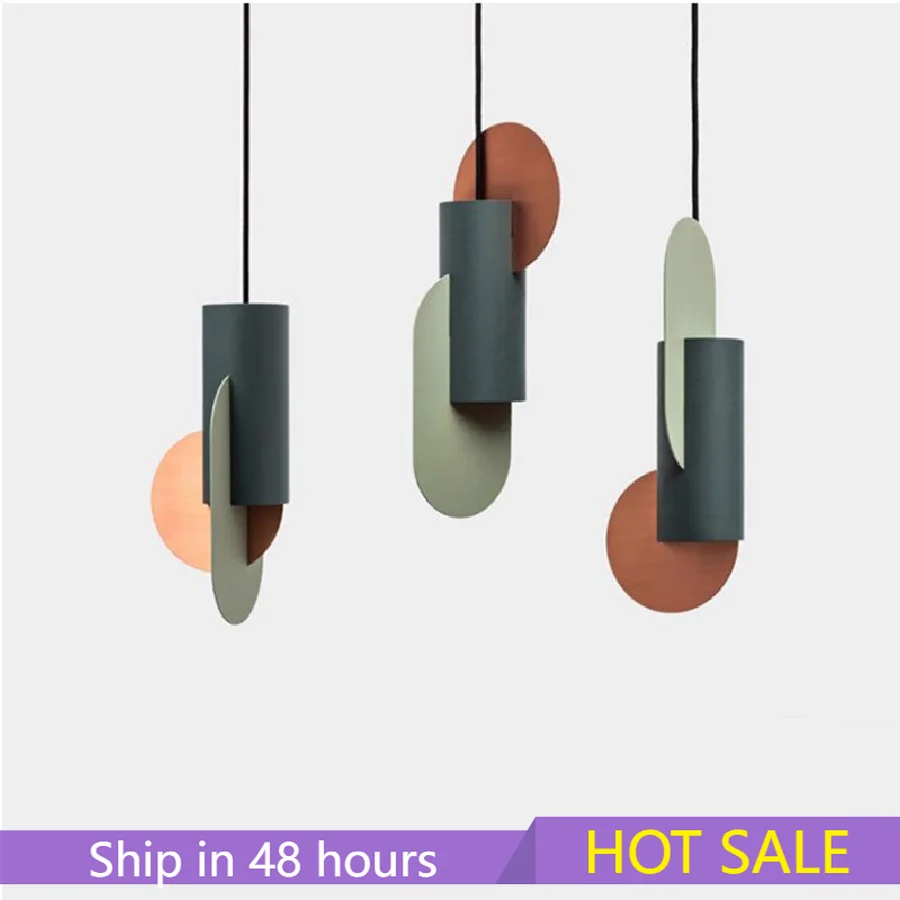 

Nordic Colour Pendant Lights Creative Macaron Hanging Lamp for Dining Room Bedroom Art Decor E27 Loft Cafe Suspension Luminaire