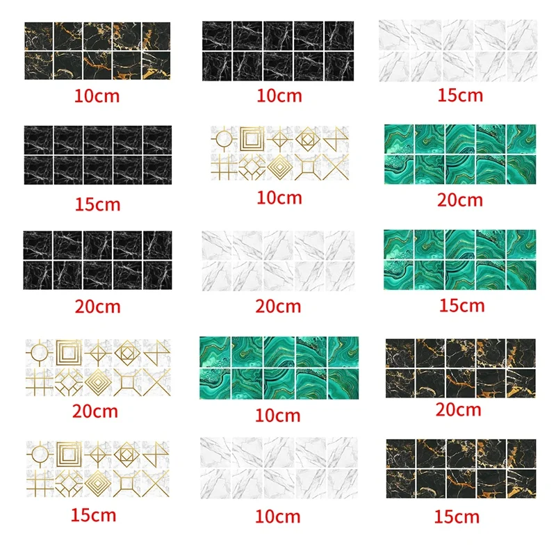 Наклейки на стену зеркальные наклейки для ванной и кухни плитку