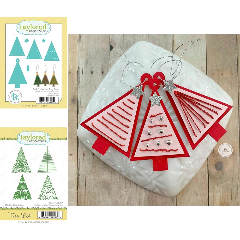 

Scrapbook Decoration Embossing Mold Diy Greeting Card Handmade Craft Christmas Arrival New Metal Cutting Dies Tag Tree Stamp Set