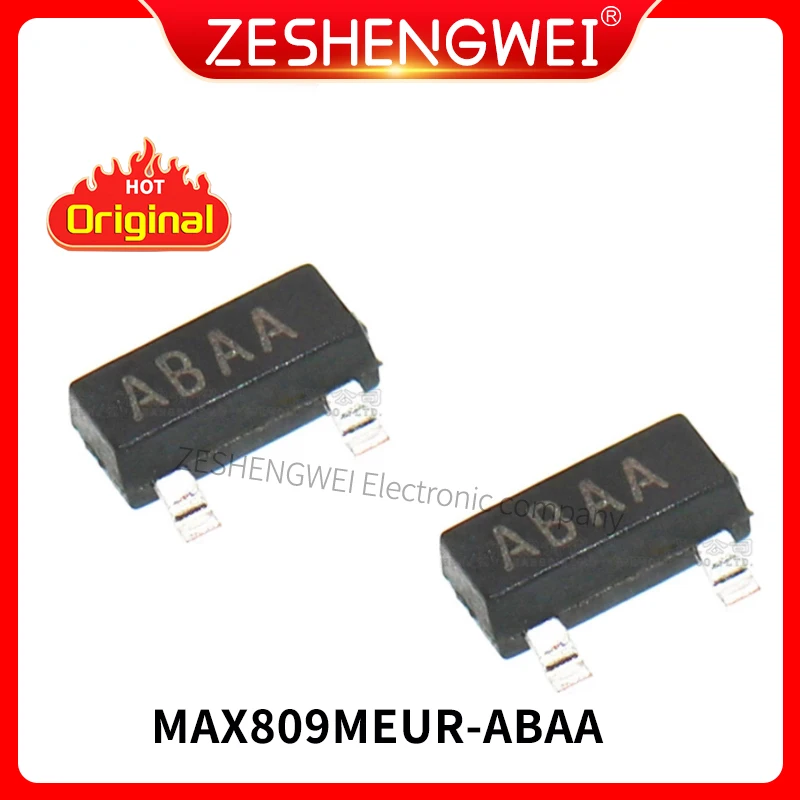 

50PCS MAX809 MAX809M MAX809MEUR ABAA SOT-23 Original Authentic In Stock
