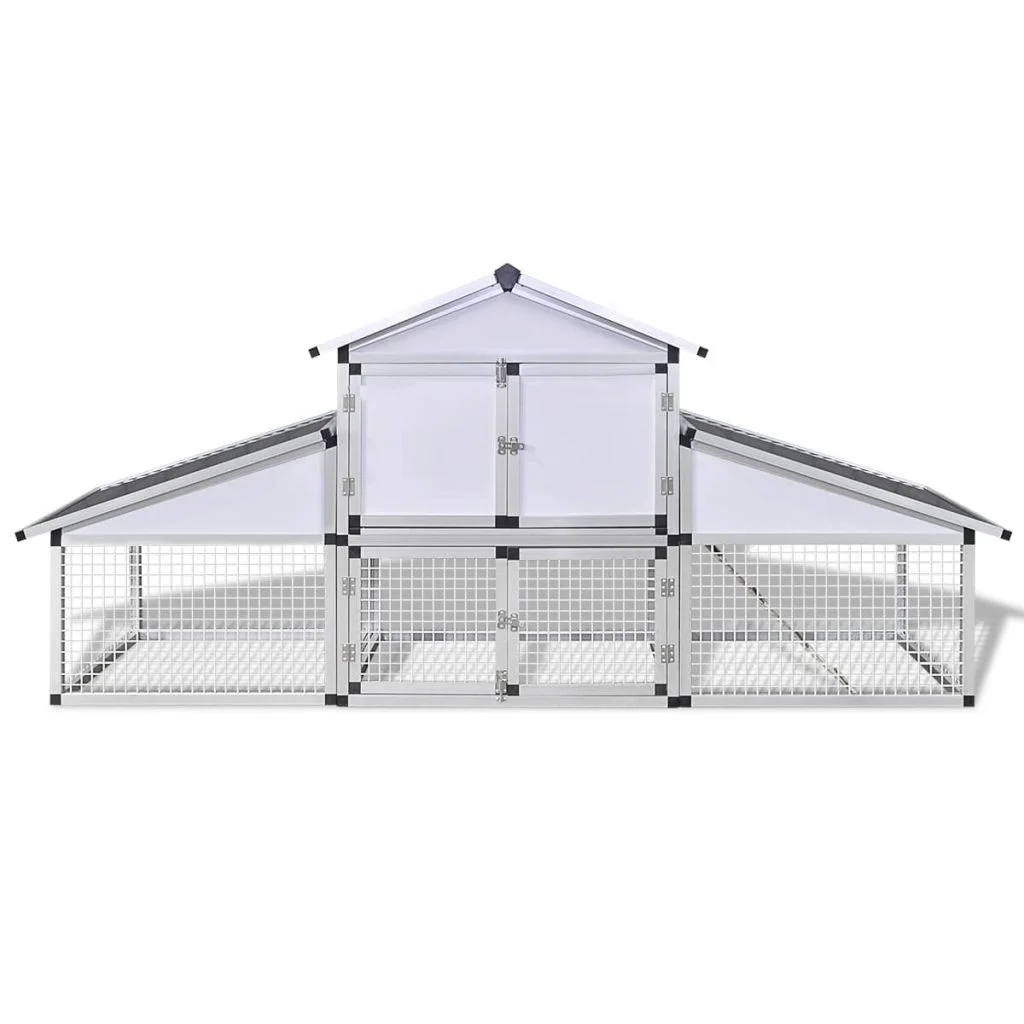 

Aluminum Chicken Coop with Runs and 1 Nest Box