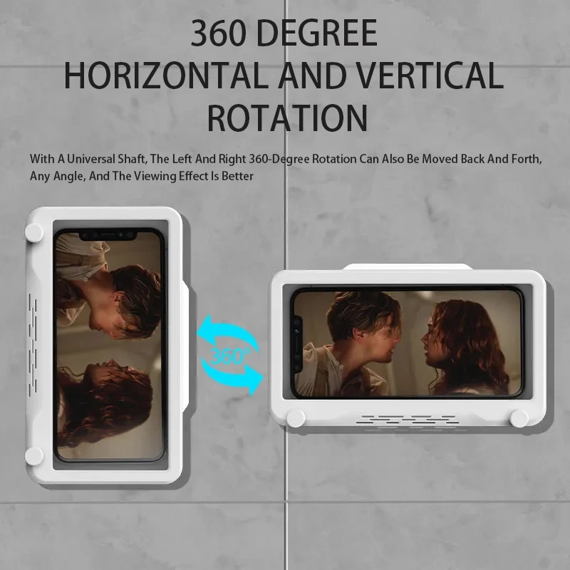 kitchen bathroom toilet shower home waterproof sealing storage self adhesive touch screen watching xiaomi mobile phone holder free global shipping