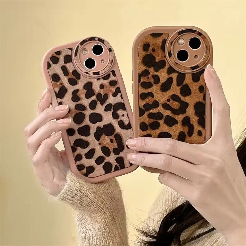 

Luxury Leopard Phone Case For iPhone 14 12 13 11 Pro Max 14 Plus Back Cover