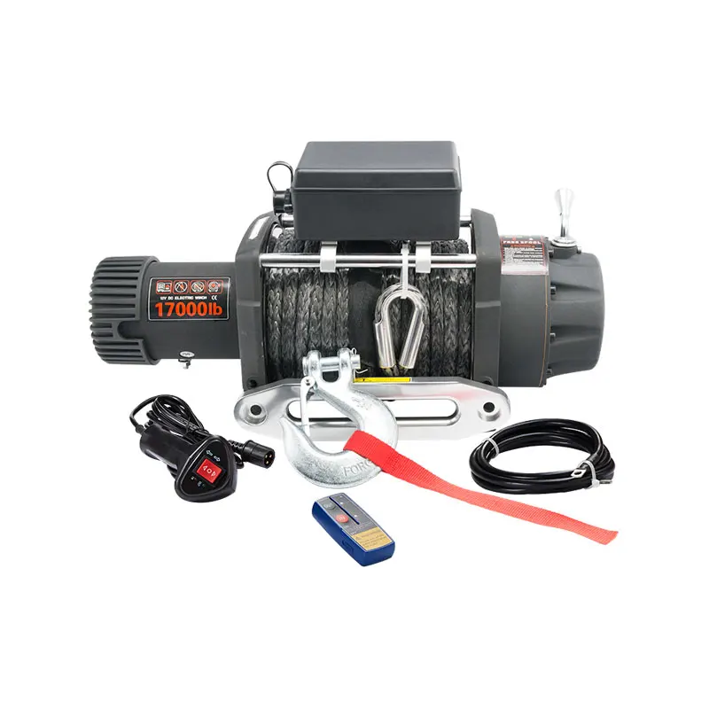 

17000lb electric winch powerful capstan winch with wireless remote control 12V/24V